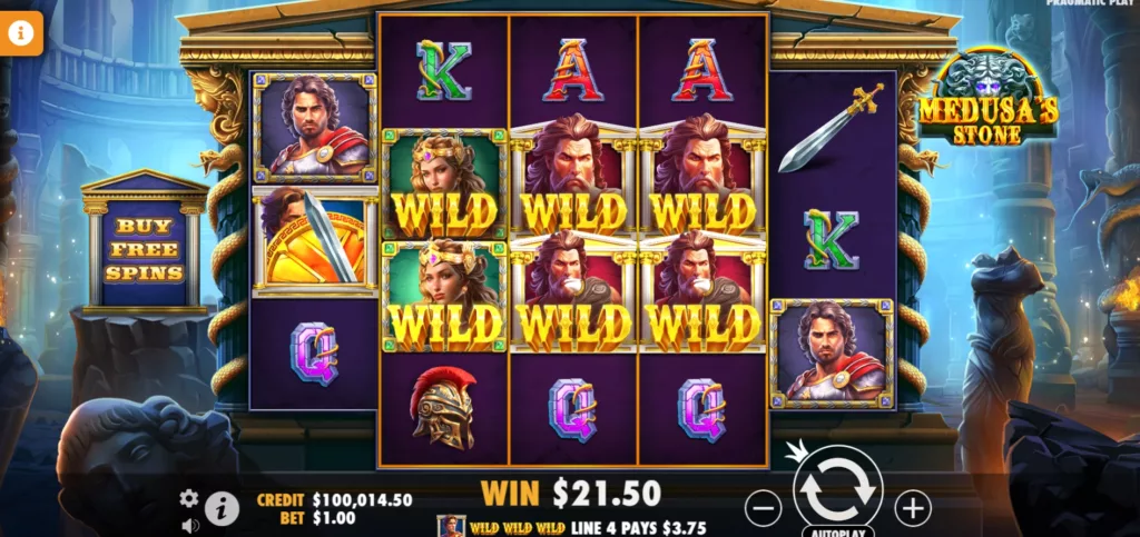 Medusa's Stone - Medusa Spin Feature