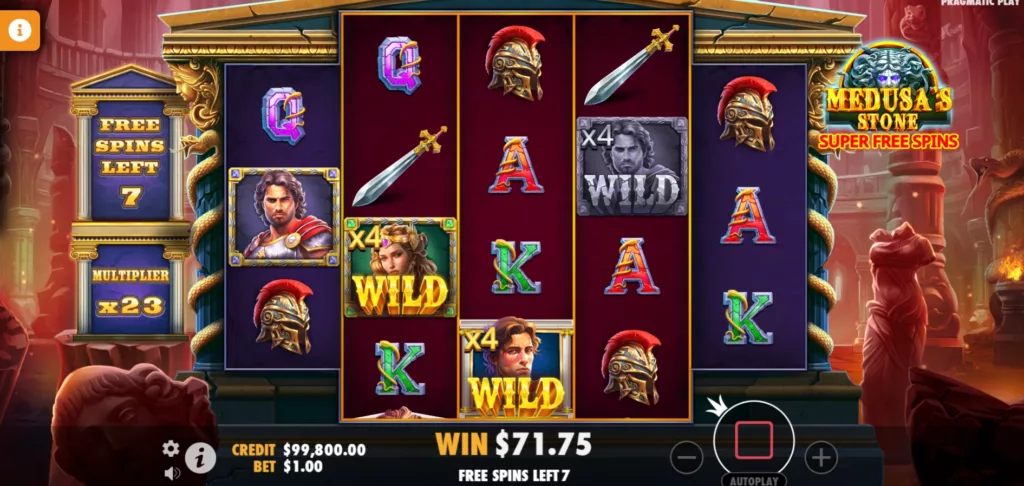 Medusa's Stone - Super Free Spins