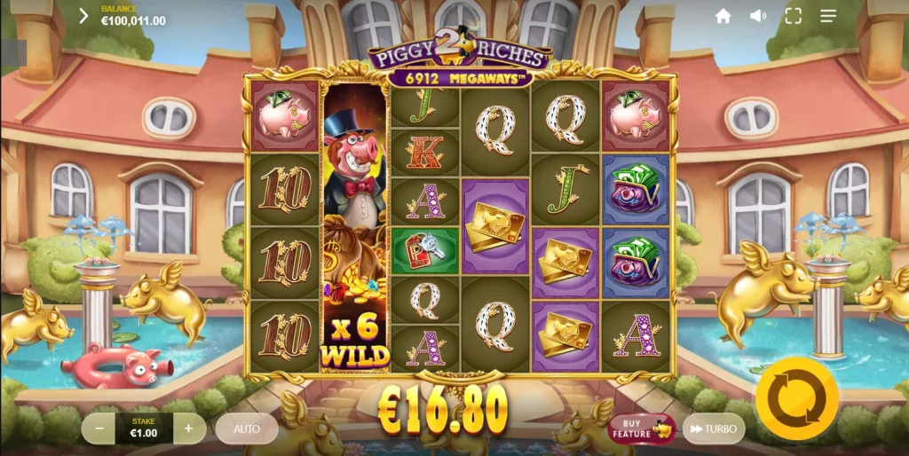 Piggy Riches 2 Megaways - Gentleman Pig Wild