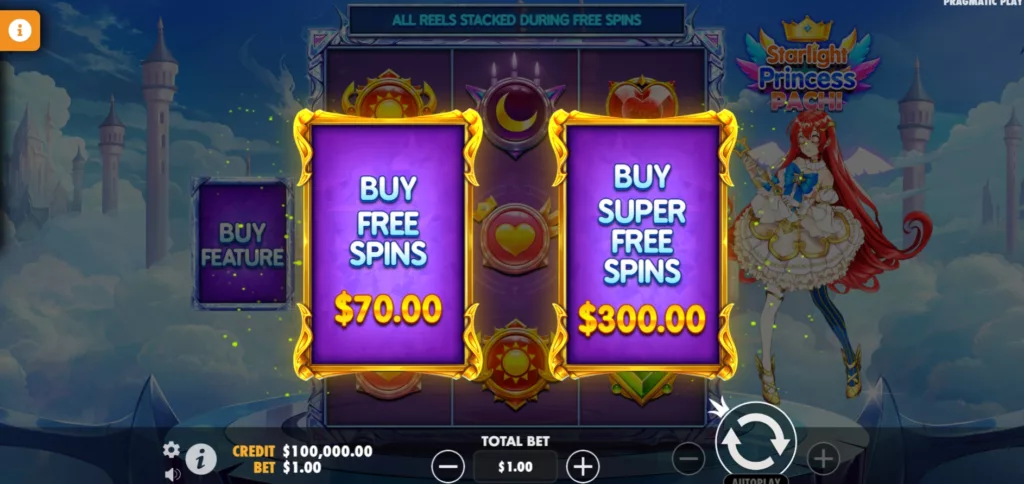 Starlight Princess Pachi - Bonus Buy Options