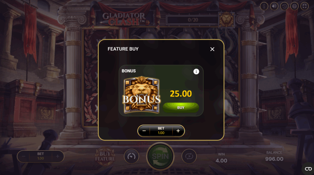 Gladiator Clash Bonus Buy