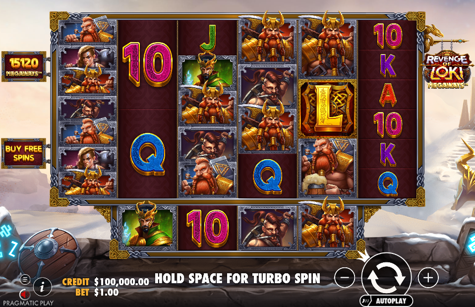 Revenge of Loki Megaways Base Game