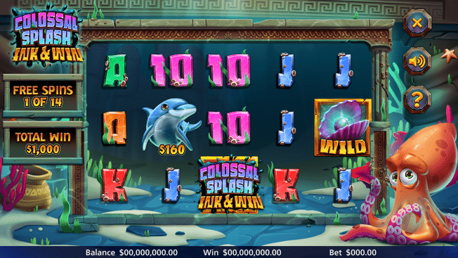 Colossal Splash Ink & WIn - Free Spins