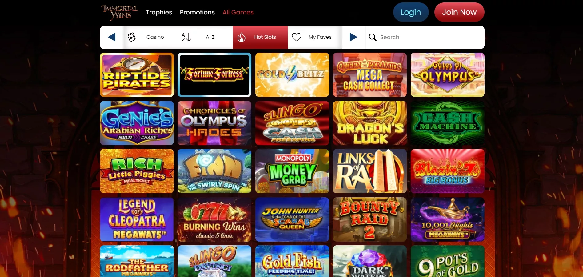 Immortal Wins Casino - Slots