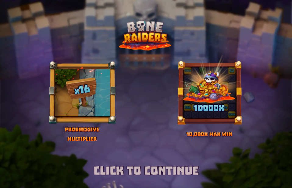 Bone Raiders Welcome Page