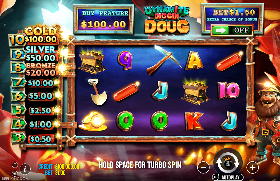 Dynamite Diggin Doug Base Game