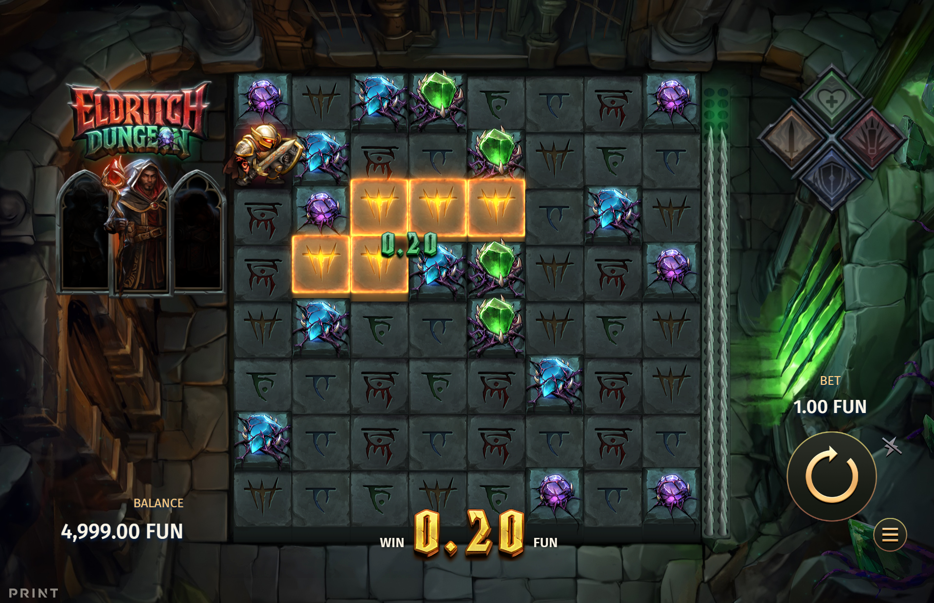 Eldritch Dungeon Big Win