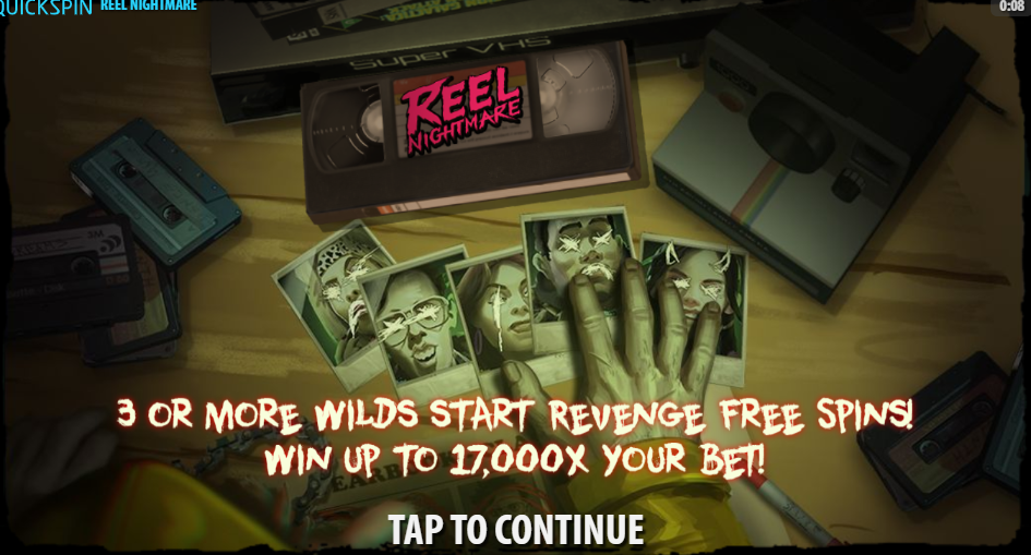 Reel Nightmare Welcome Page