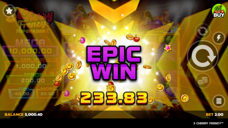 3 Cherry Frenzy Epic Win