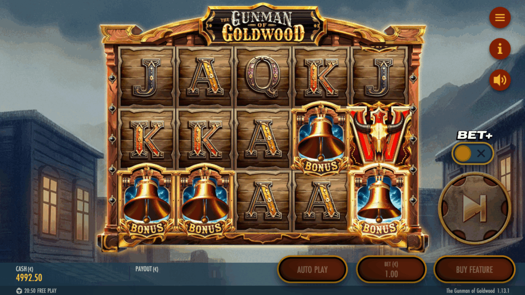 Free Spins Bonus on The Gunman of Goldwood
