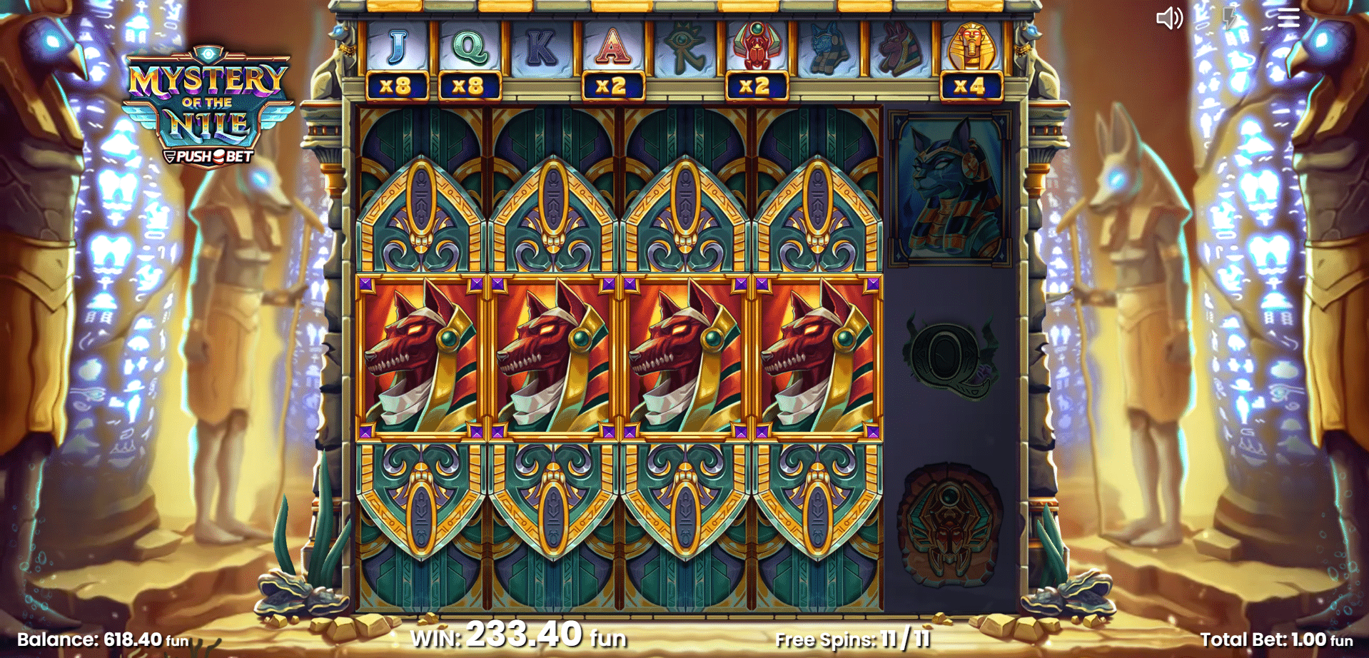 Mystery of the Nile - Free Spins