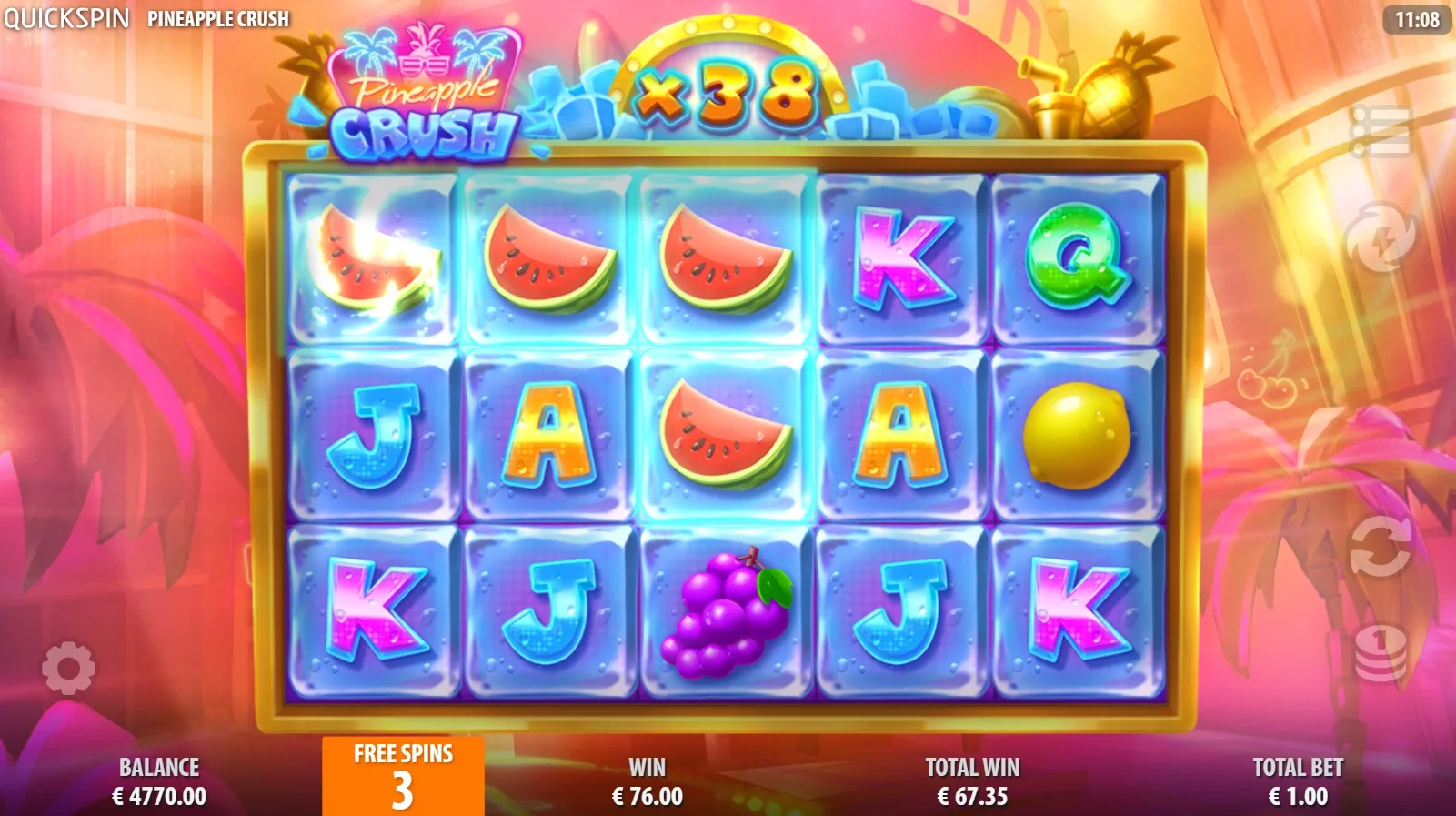 Pineapple Crush - Free Spins