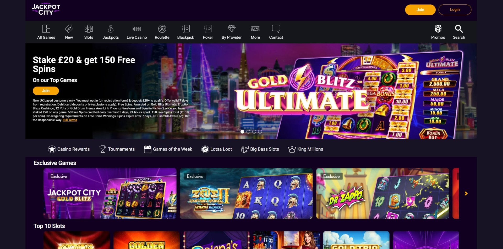Jackpot City Welcome Bonus