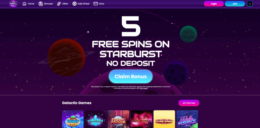 Space Wins Home Page