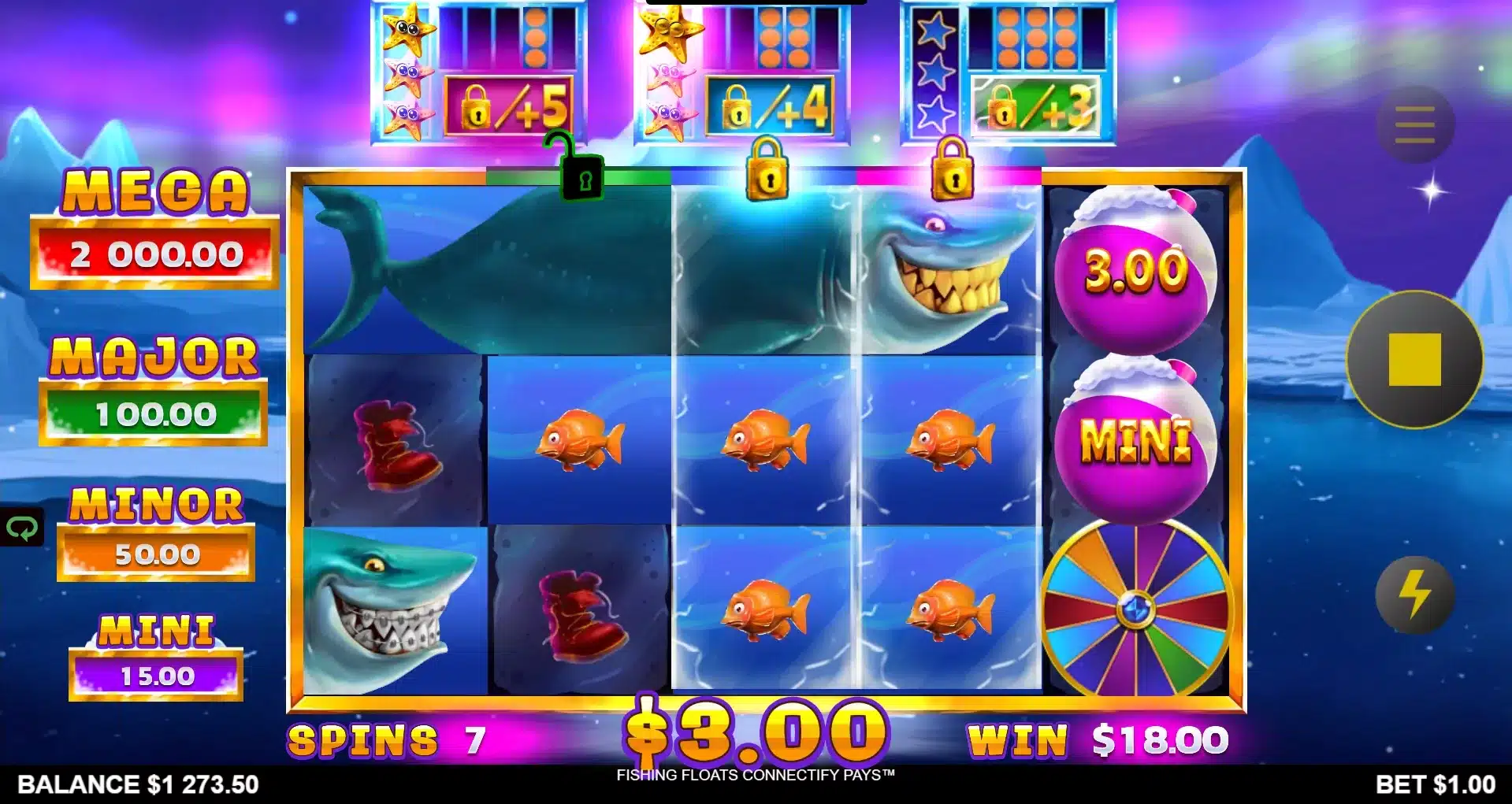 Fishing Floats Connectify Pays - Free Spins