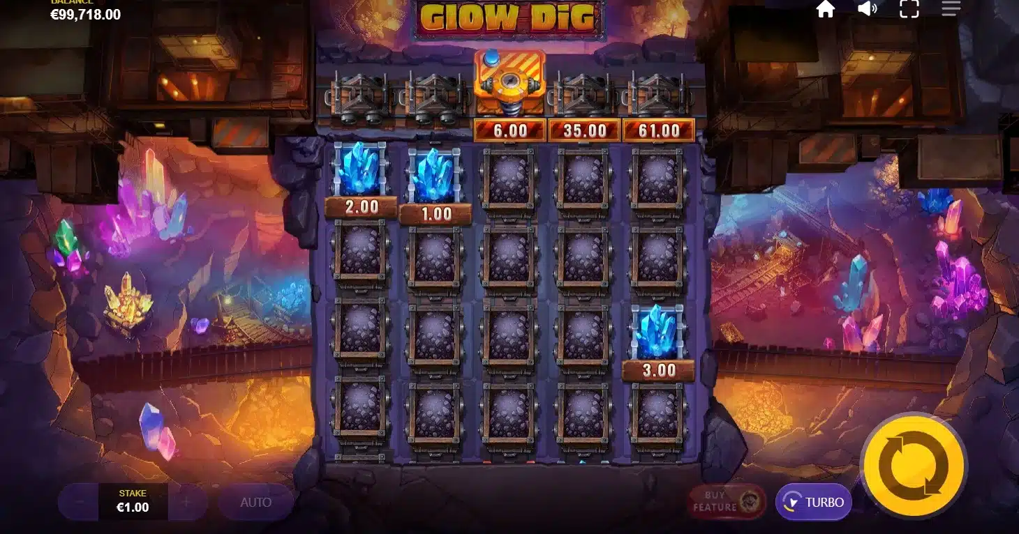 Glow Dig - Super Free Spins