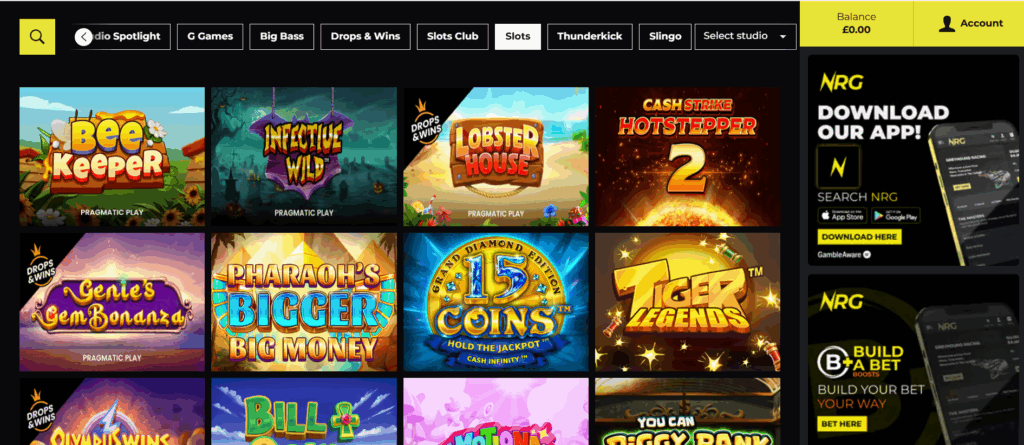 NRGBET Casino Slots