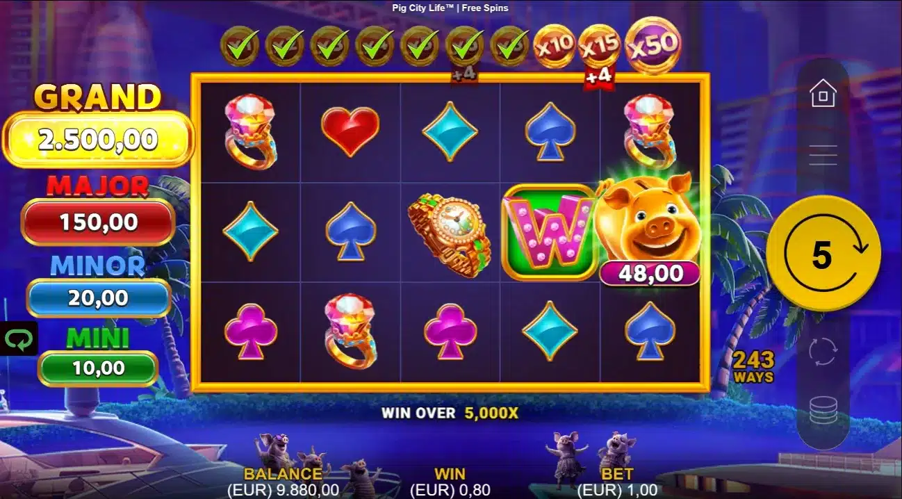 Pig City Life - Free Spins