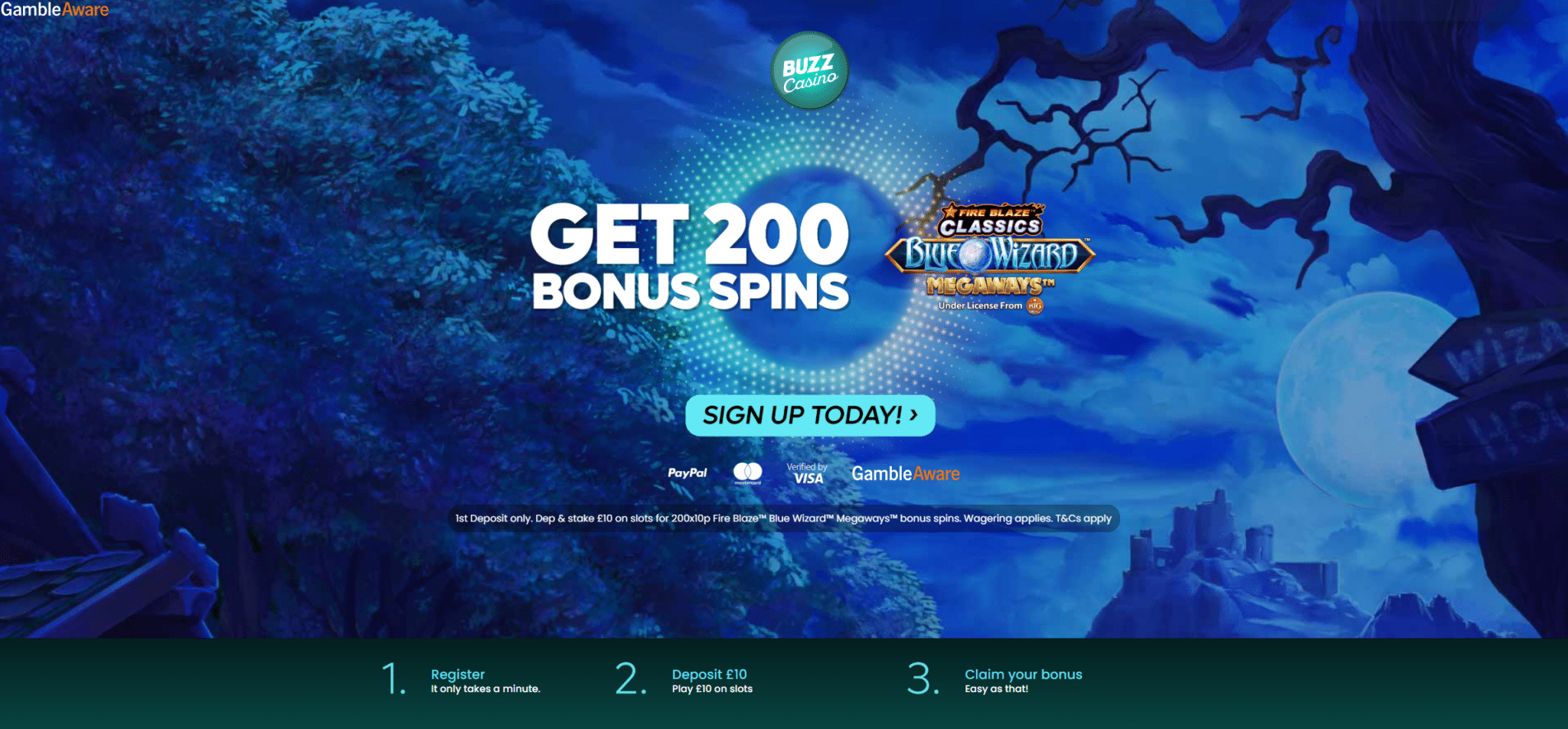 buzz casino welcome offer