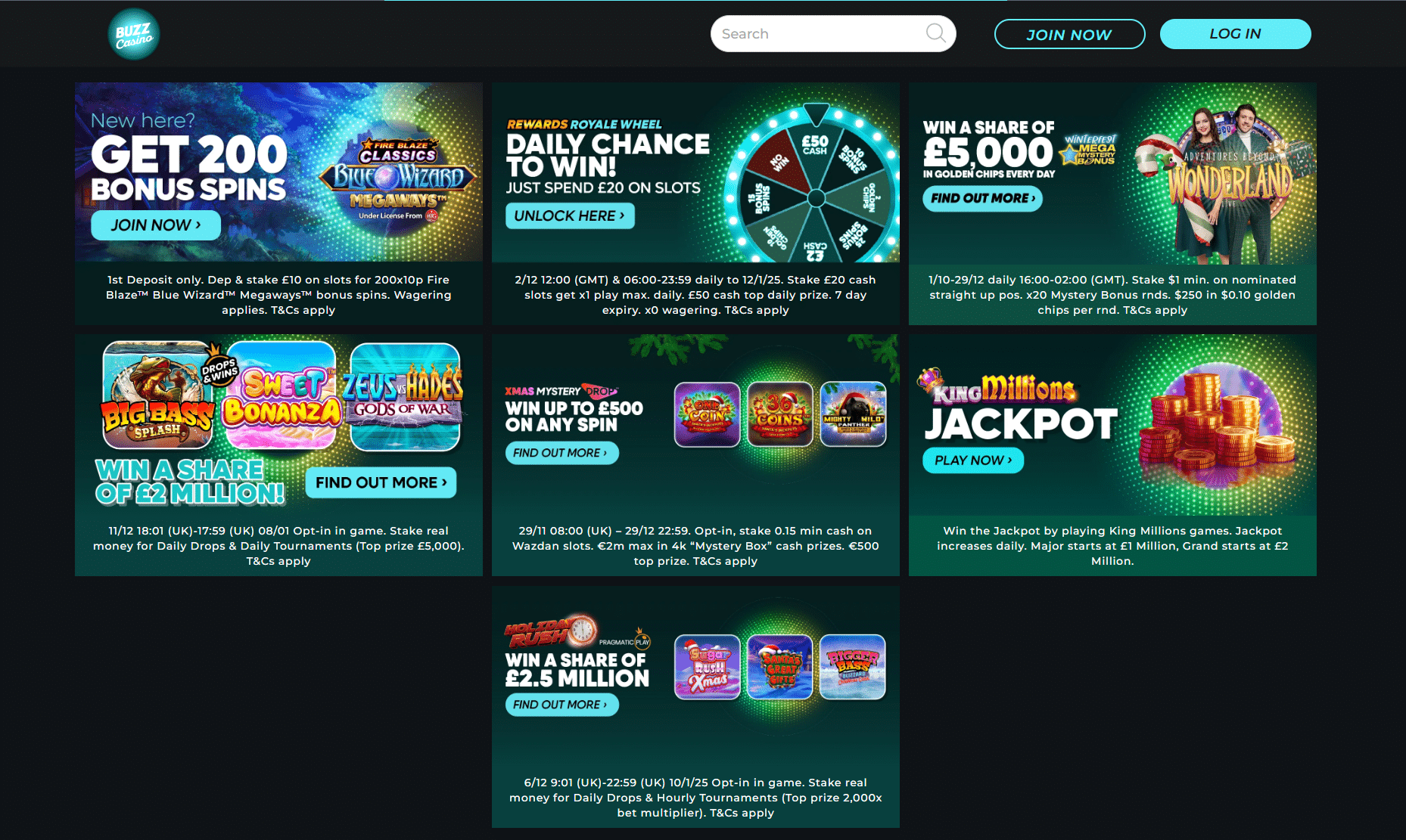 buzz casino promos