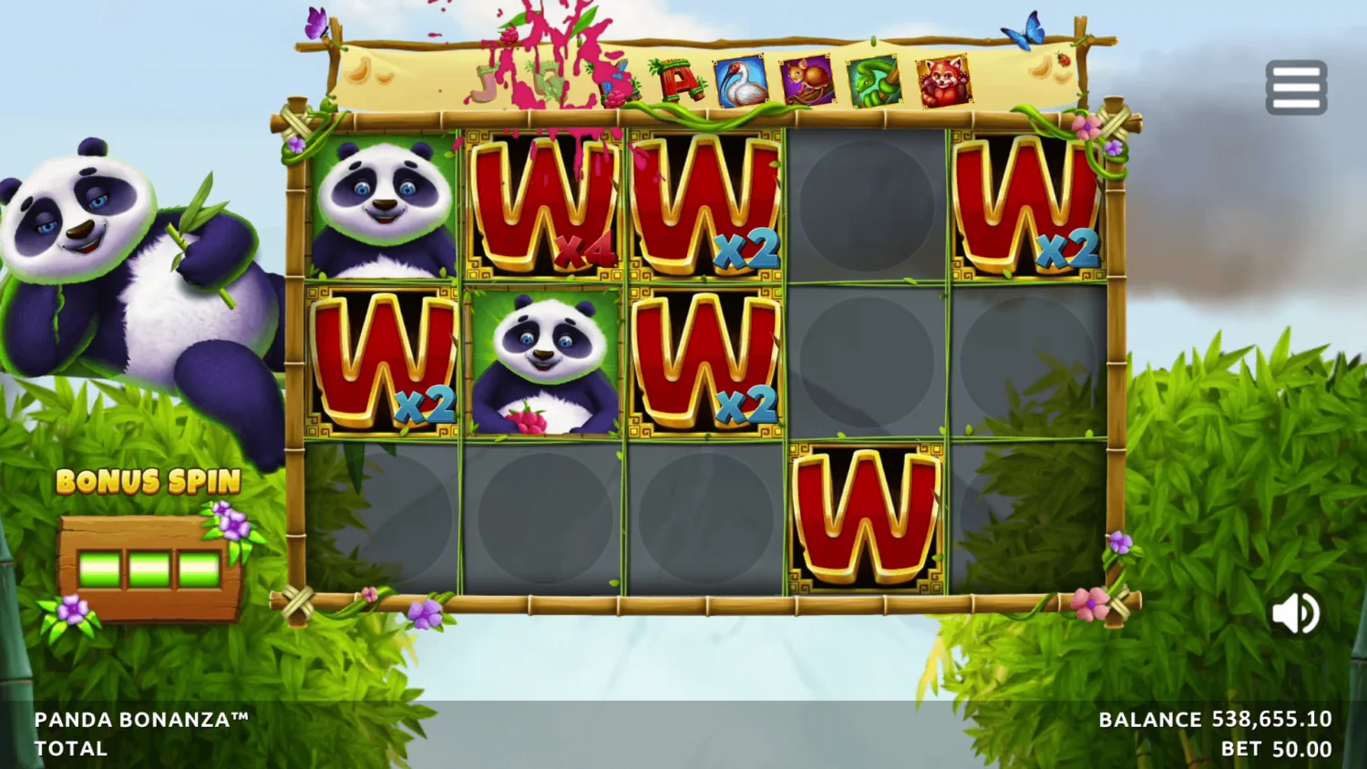 Panda Bonanza Base Game