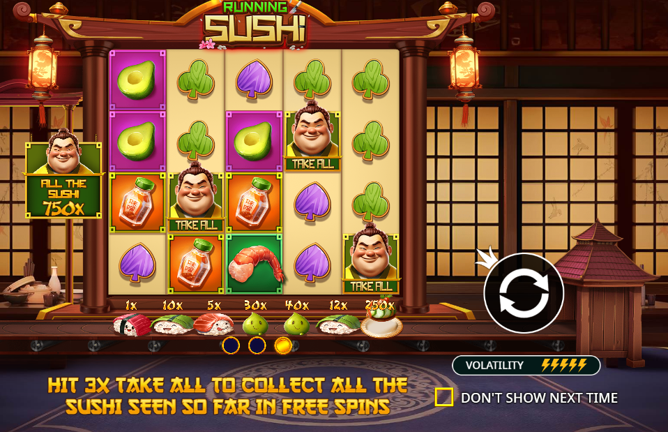 Running Sushi Welcome Page