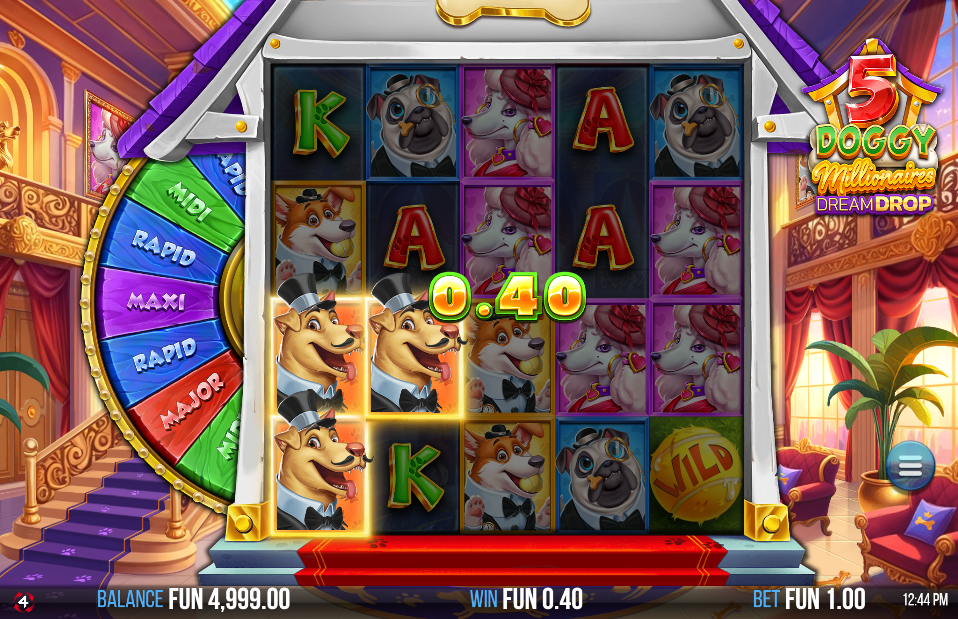 5 Doggy Millionaires Big Win