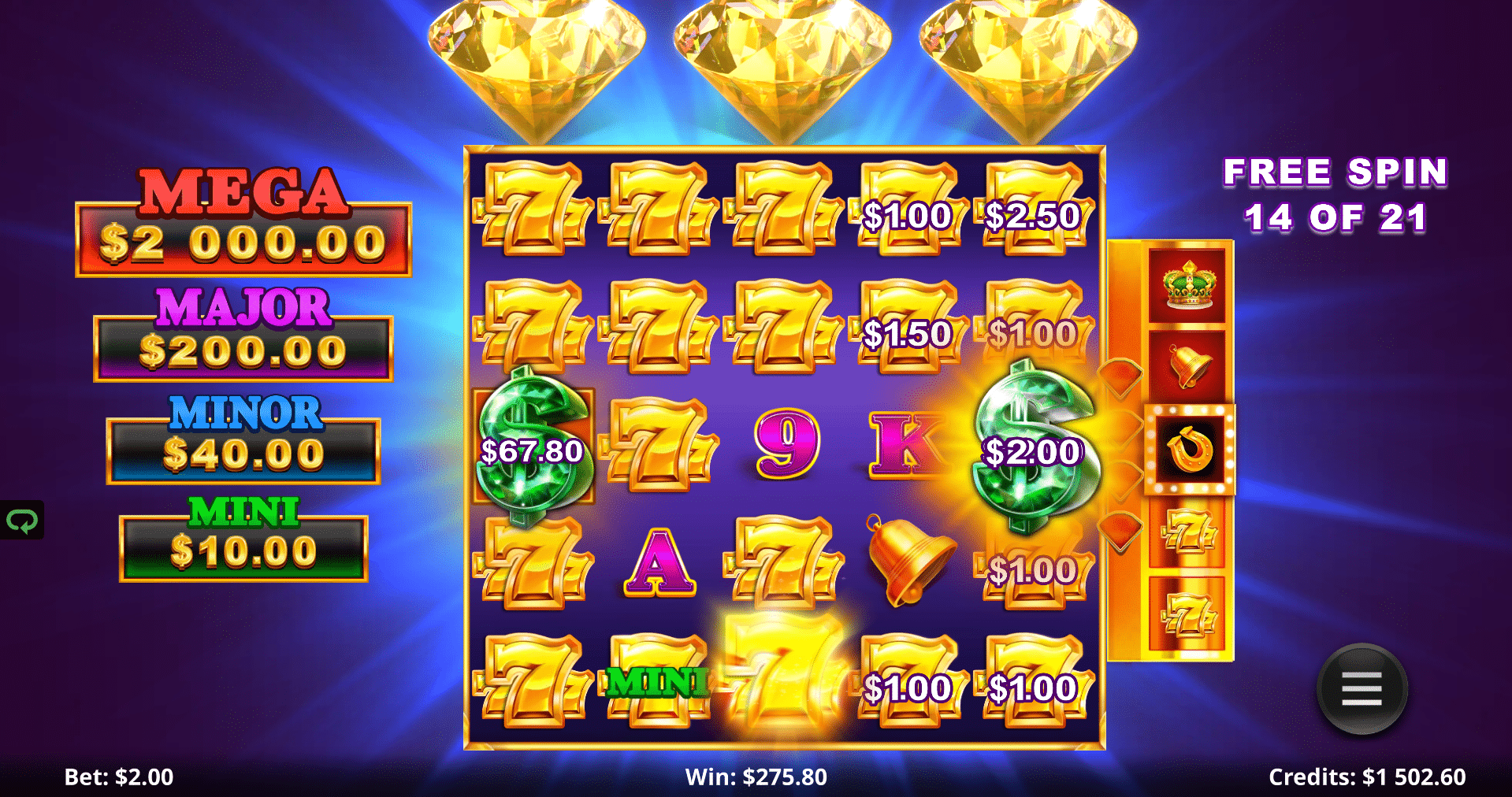 777 Gold Action Cash - Multiple Action Boost Bonus