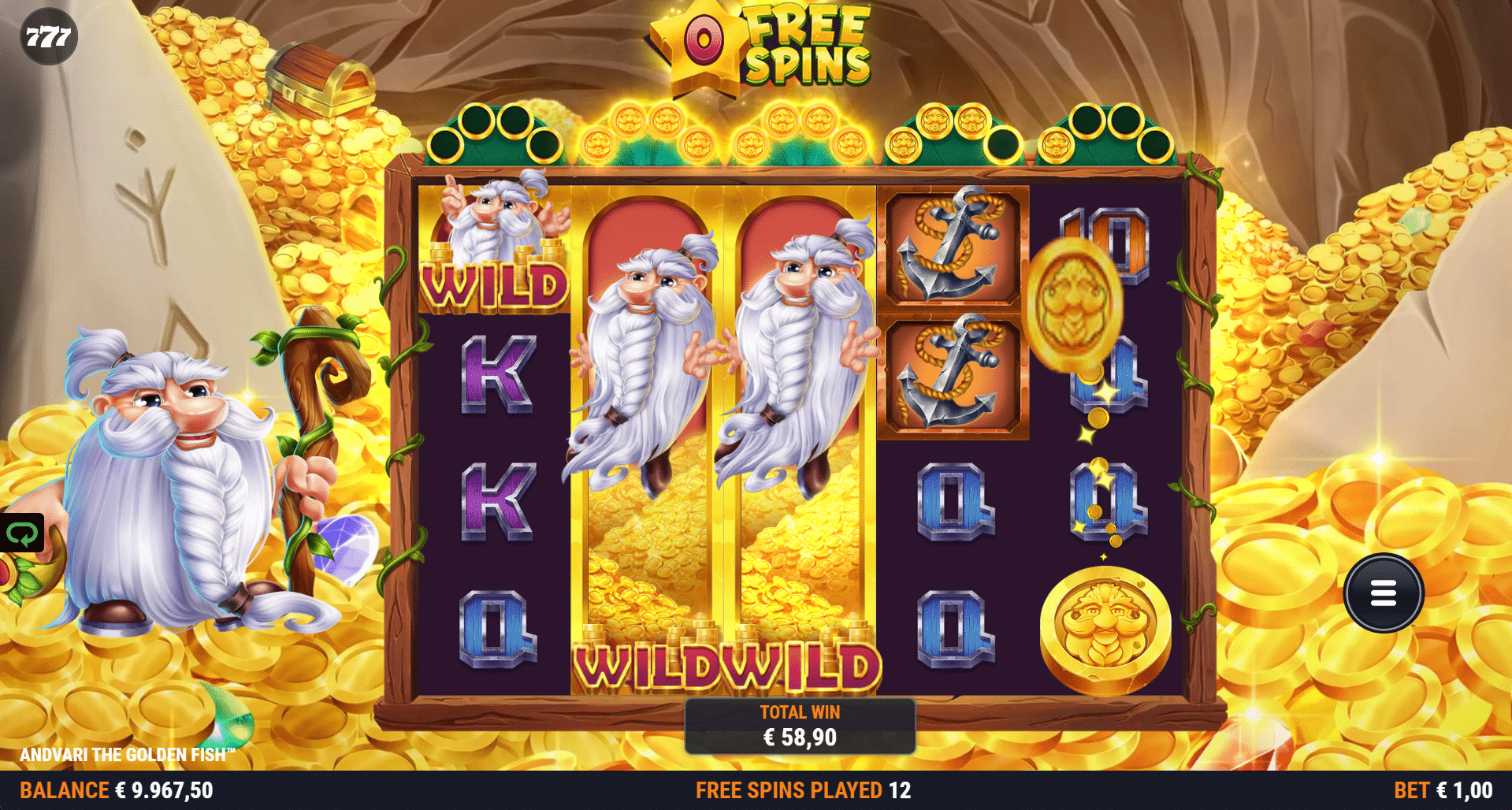 Andvari the Golden Fish - Free Spins