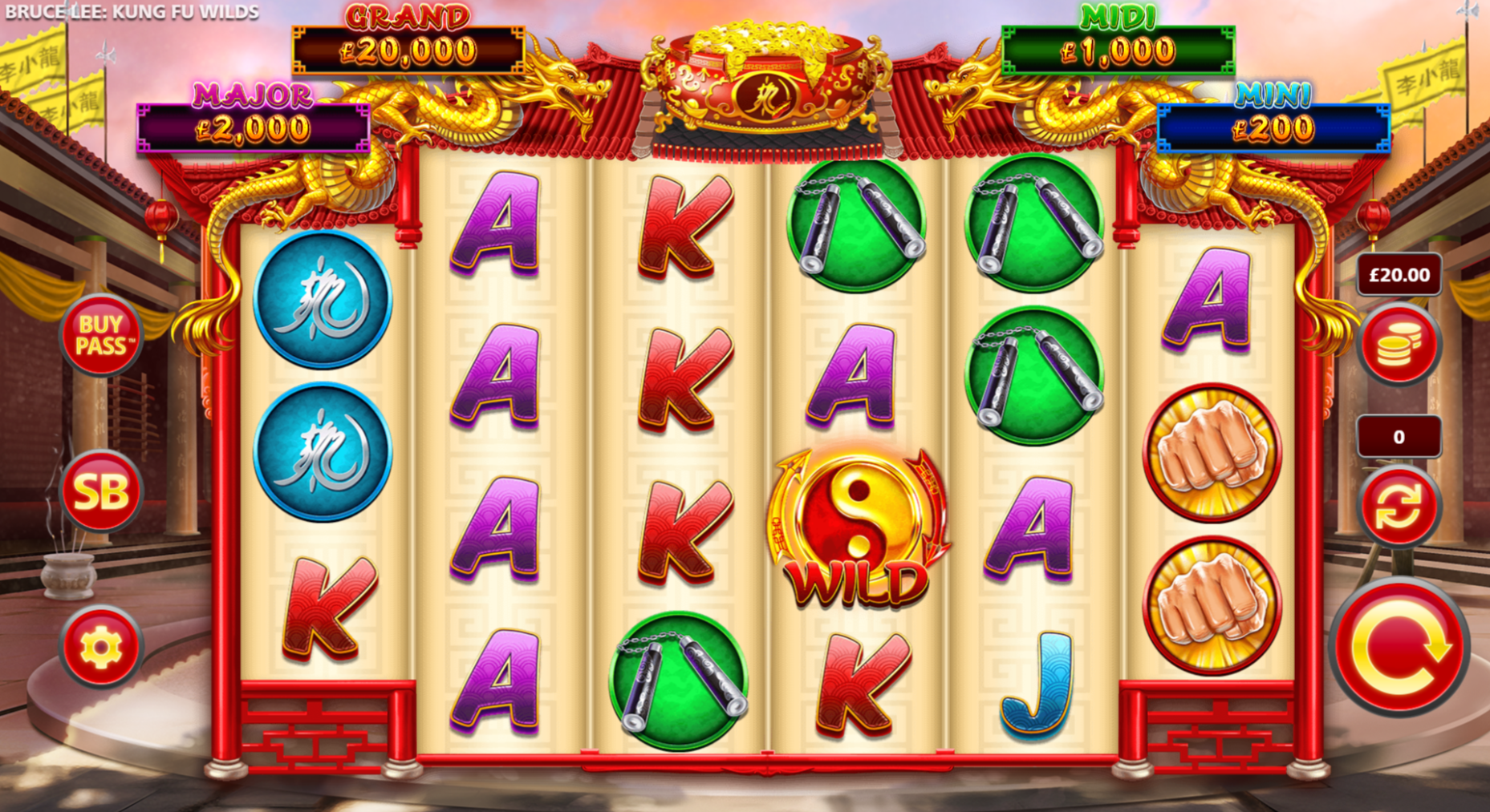 Bruce Lee Kung Fu Wilds Base Game