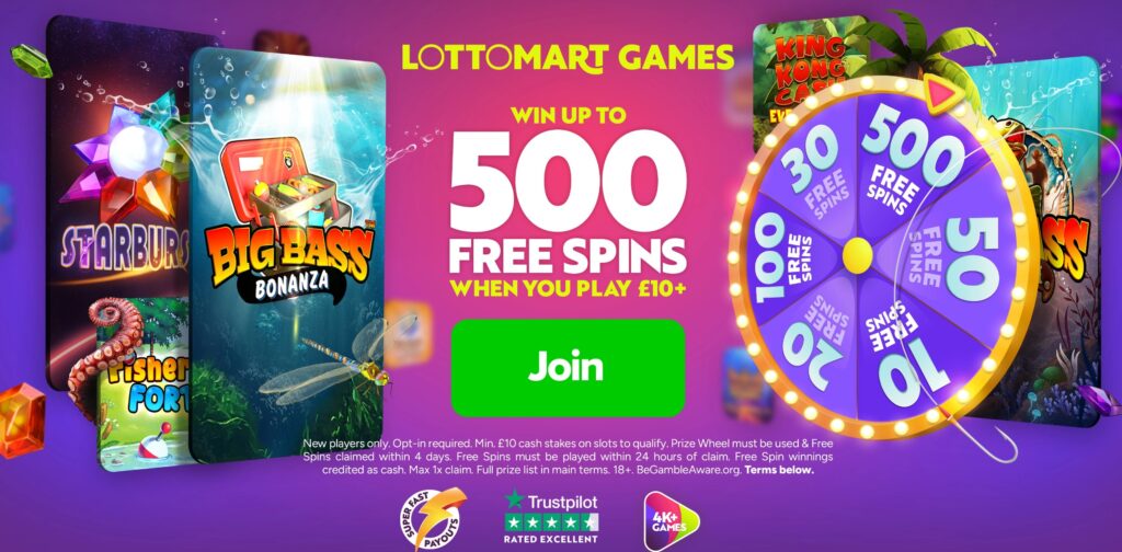 Lottomart Welcome Bonus 2026