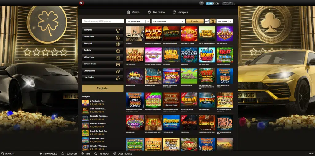 Mega Riches Slot Games