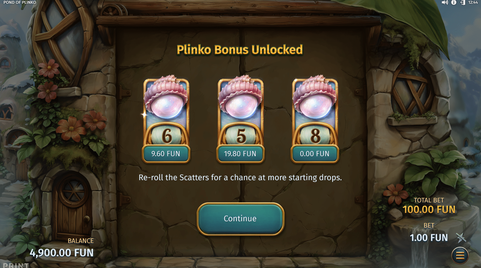 Pond of Plinko - Re-Roll Feature