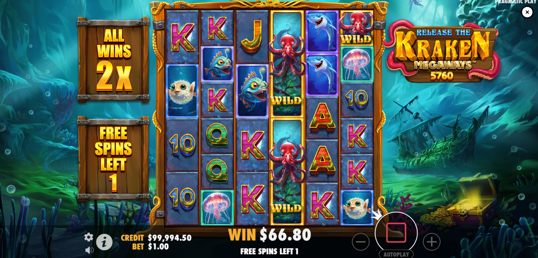 Release the Kraken Megaways - Free Spins