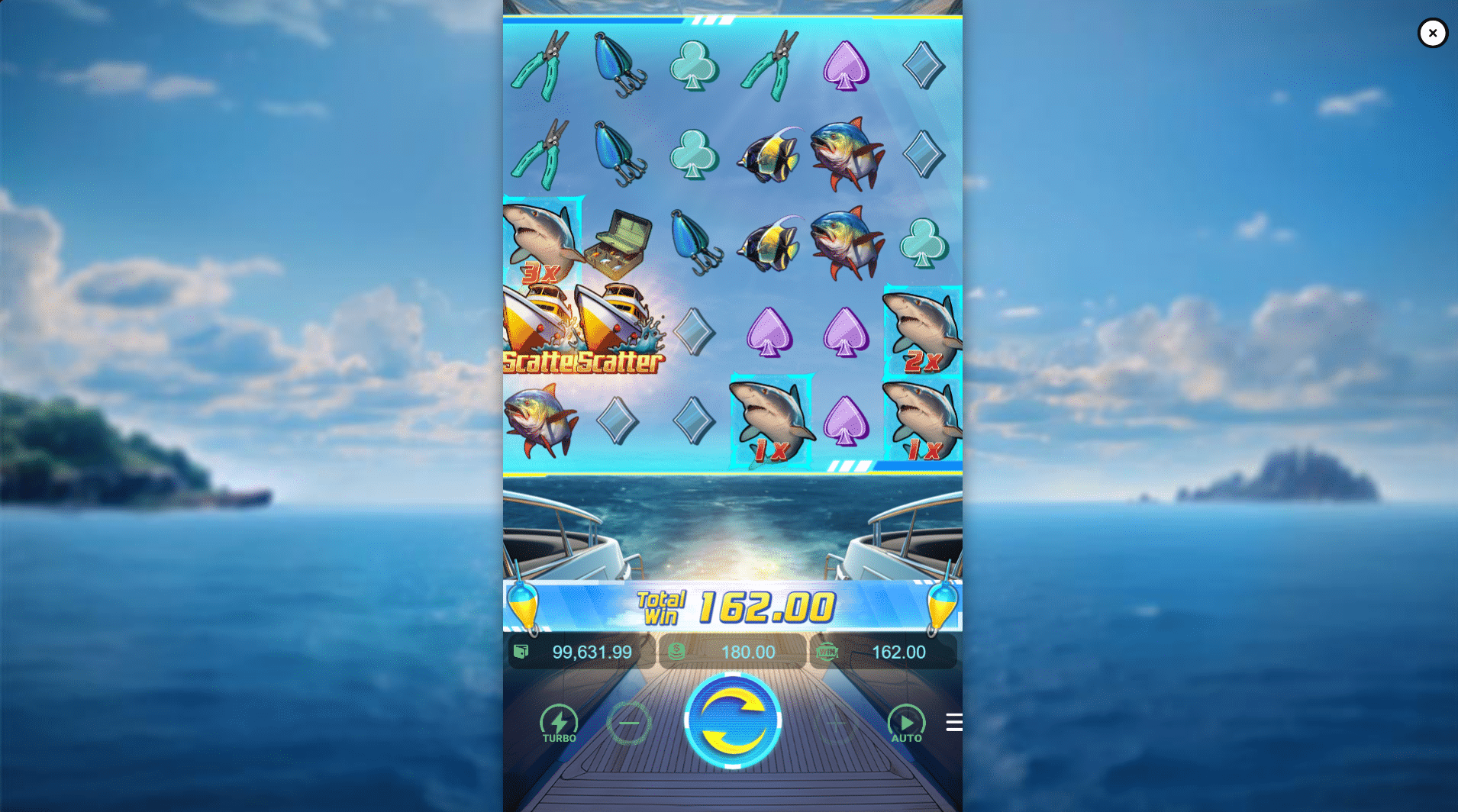 Shark Hunter Slot Base Game