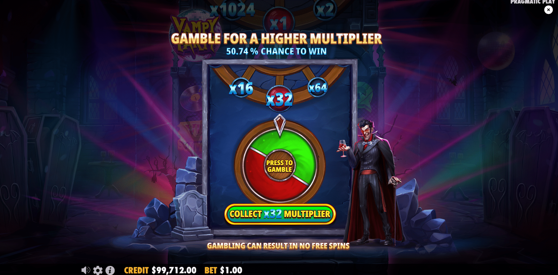 Vampy Party - Free Spins Gamble