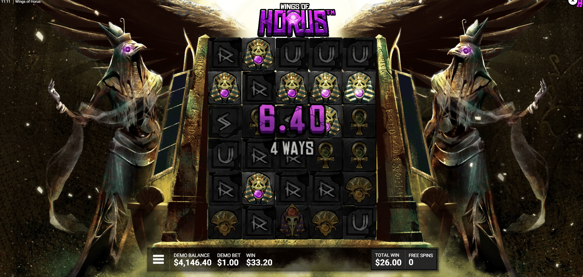 Wings of Horus - Rise of the Falcon Free Spins