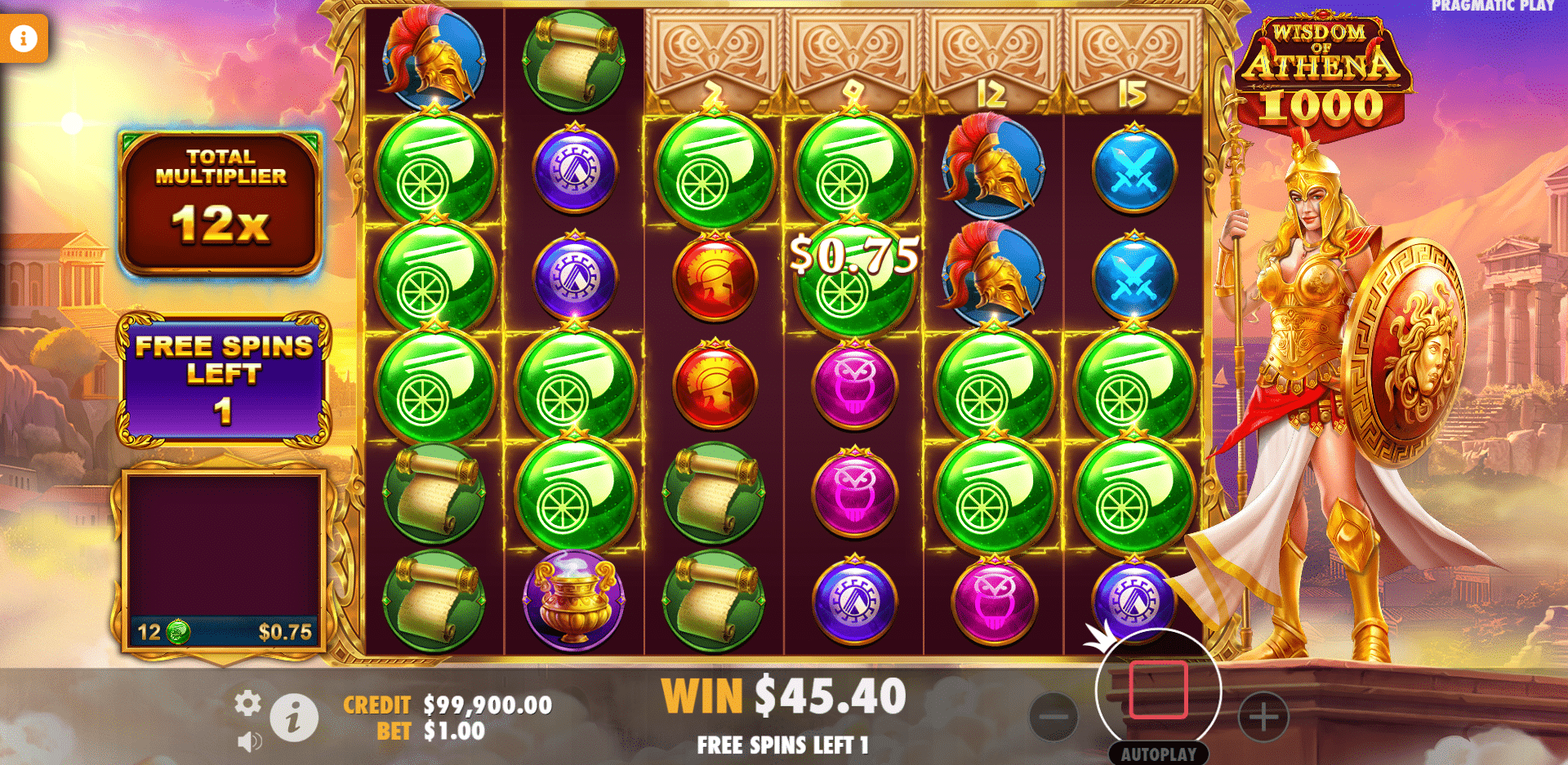 Wisdom of Athena 1000 - Free Spins