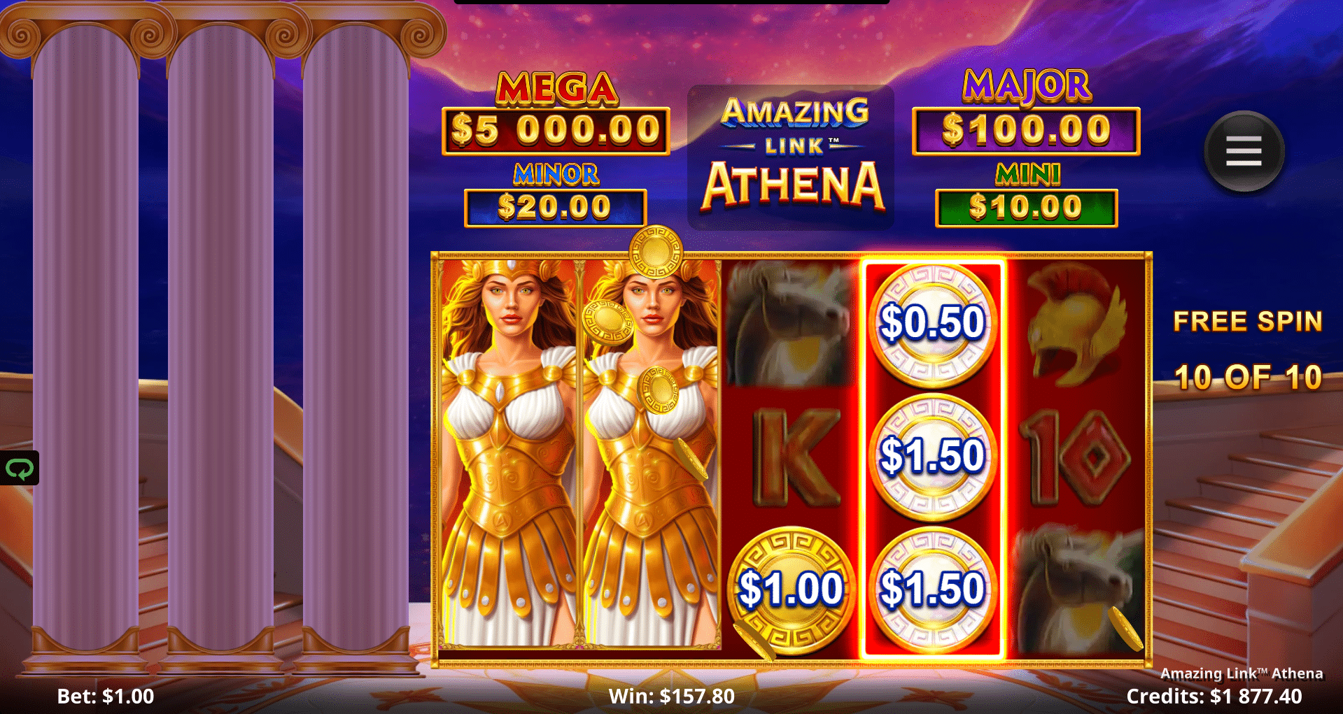 Amazing Link Athena - Free Spins