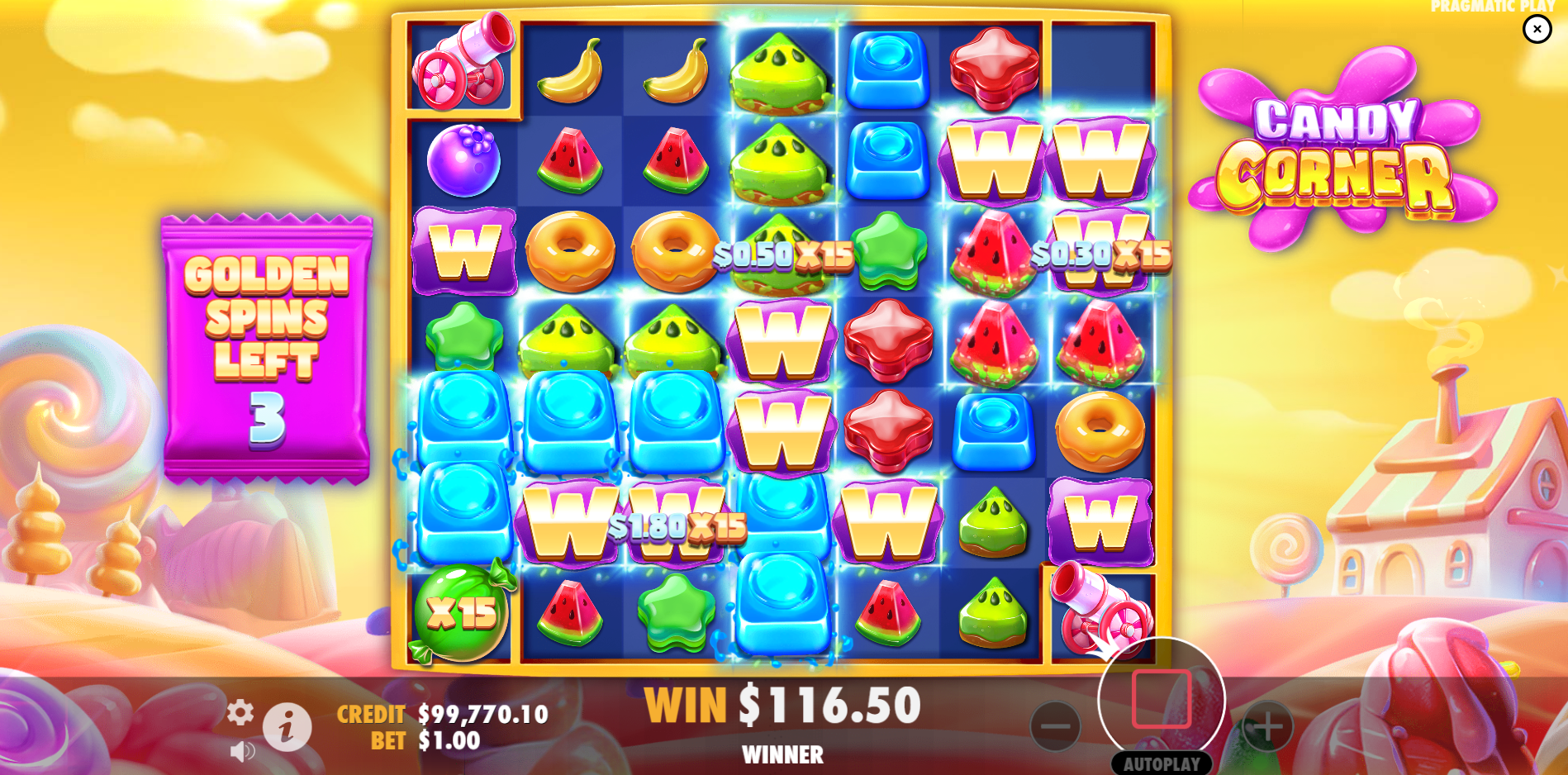 Candy Corner - Golden Free Spins