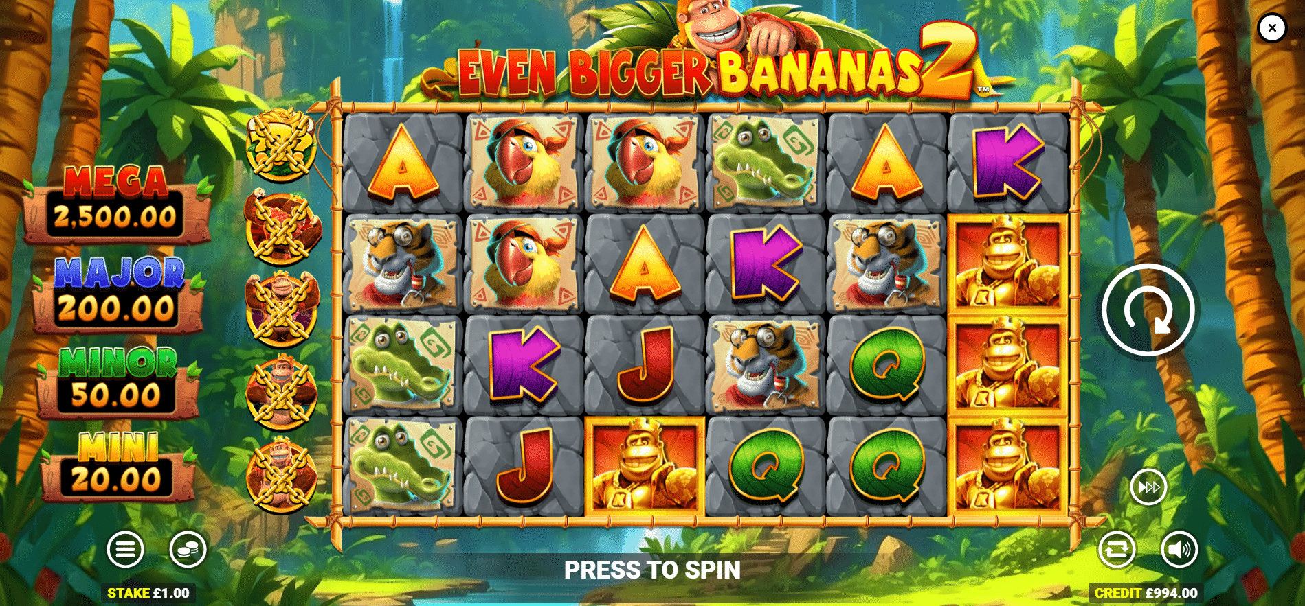 King Kong Cash Even Bigger Bananas 2 - Base Game