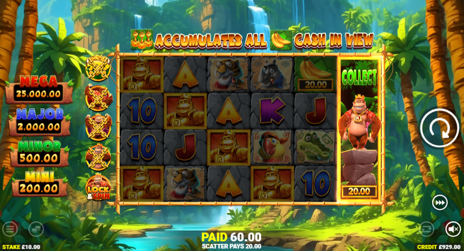 King Kong Cash Even Bigger Bananas 2 Cash Collect Feature