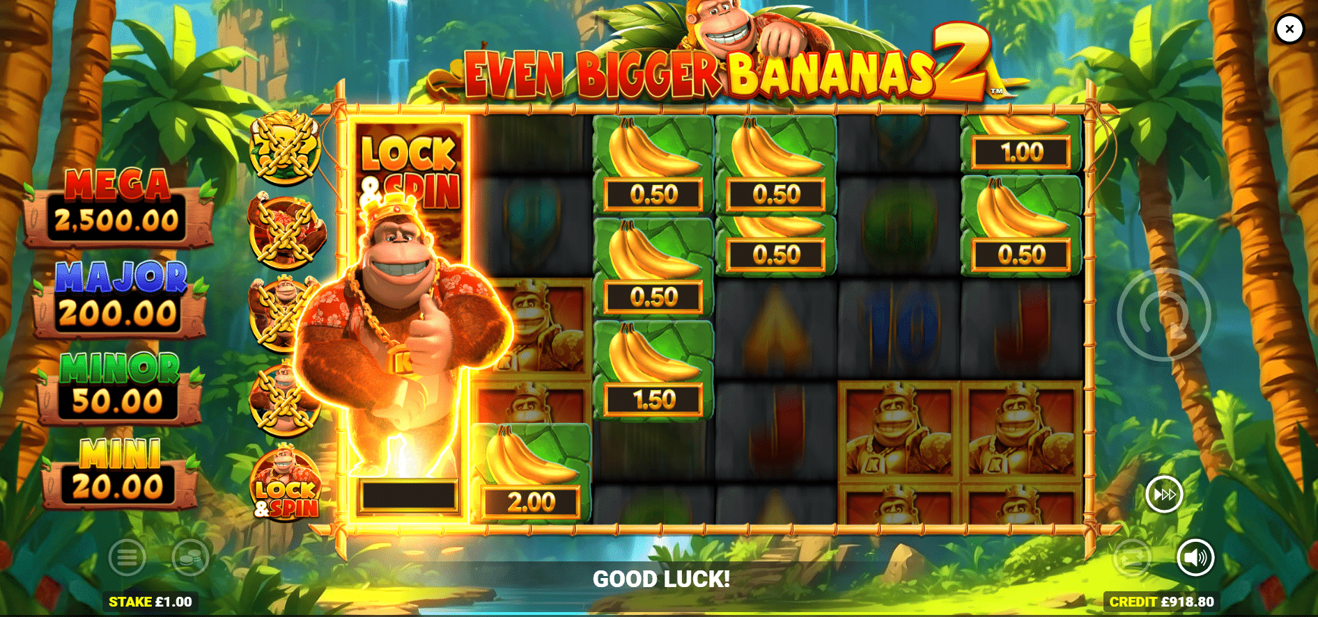 King Kong Cash Even Bigger Bananas 2 - Cash Collect Feature