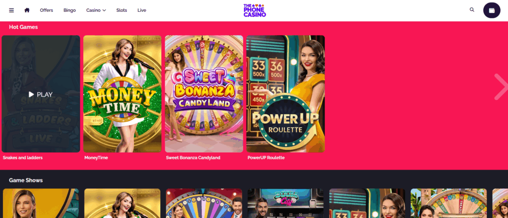 The Phone Casino Live Dealer