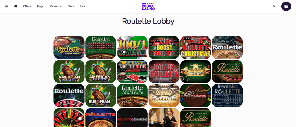 The Phone Casino Roulette
