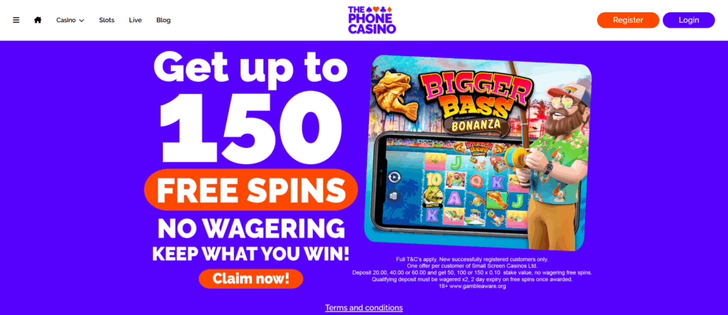 The Phone Casino Welcome Bonus