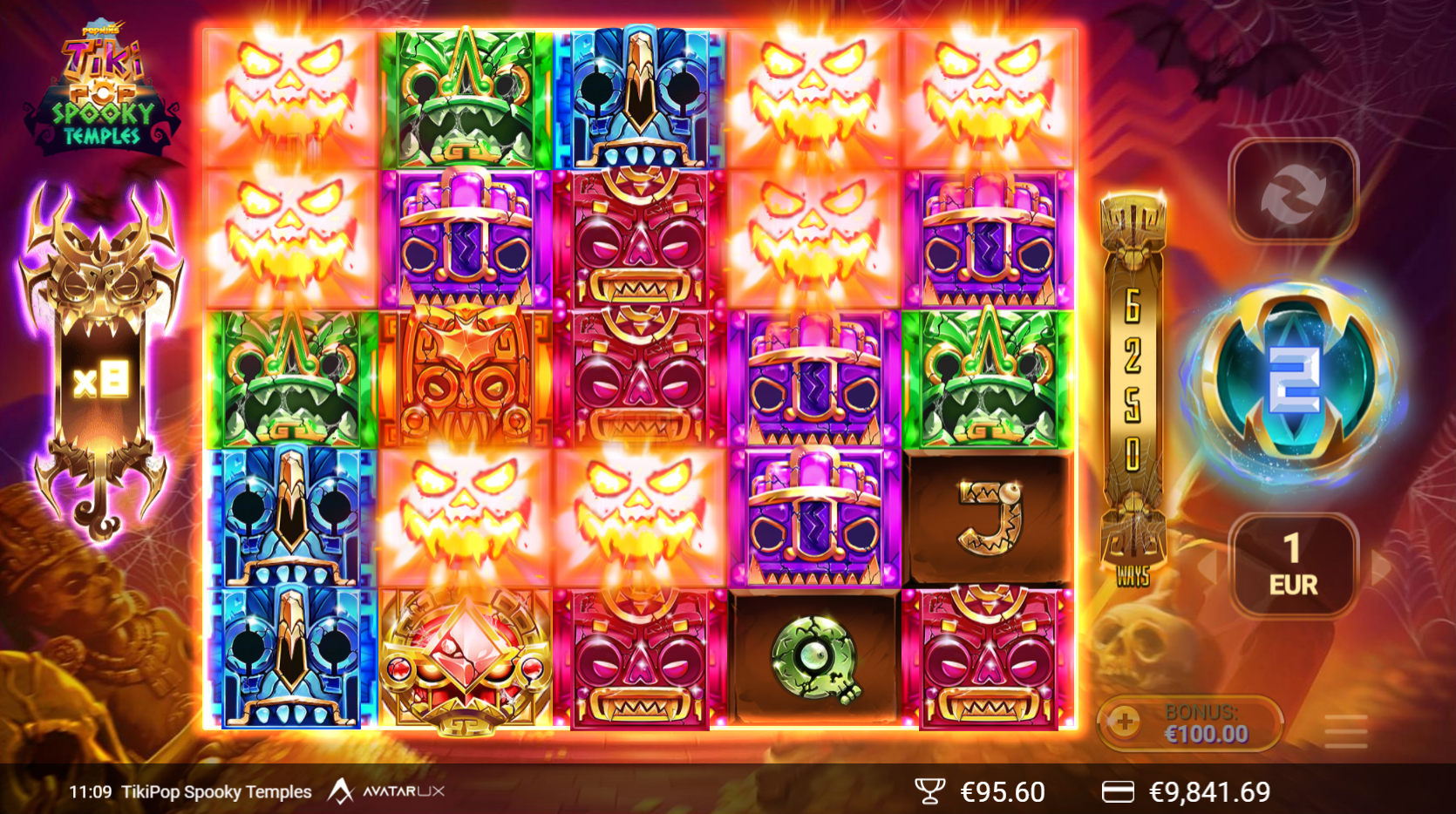 TikiPop Spooky Temples - Free Spins