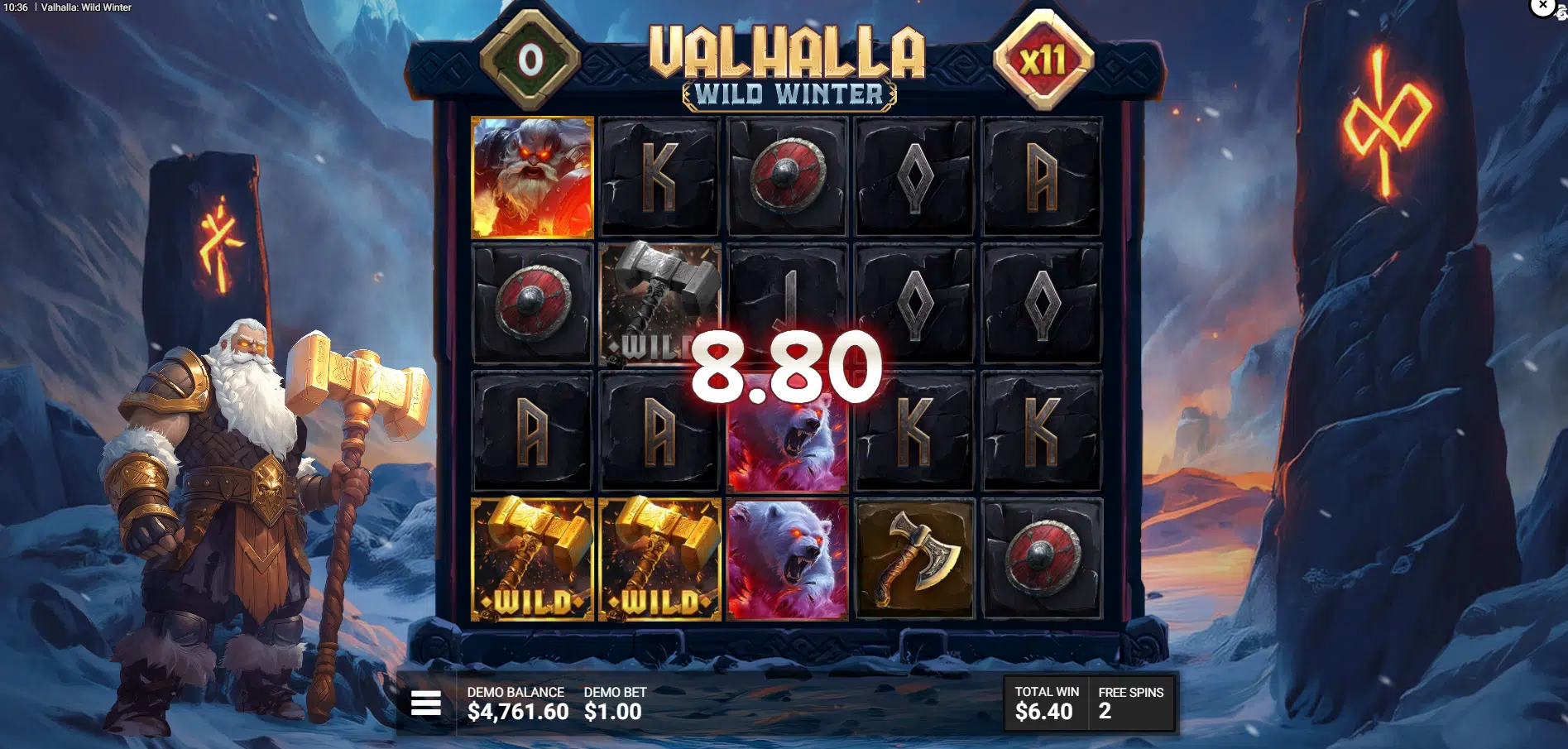 Valhalla Wild Winter - Free Spins