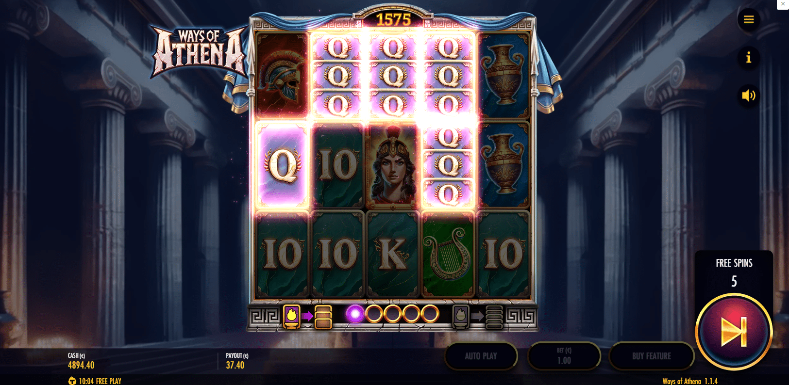 Ways of Athena - Free Spins