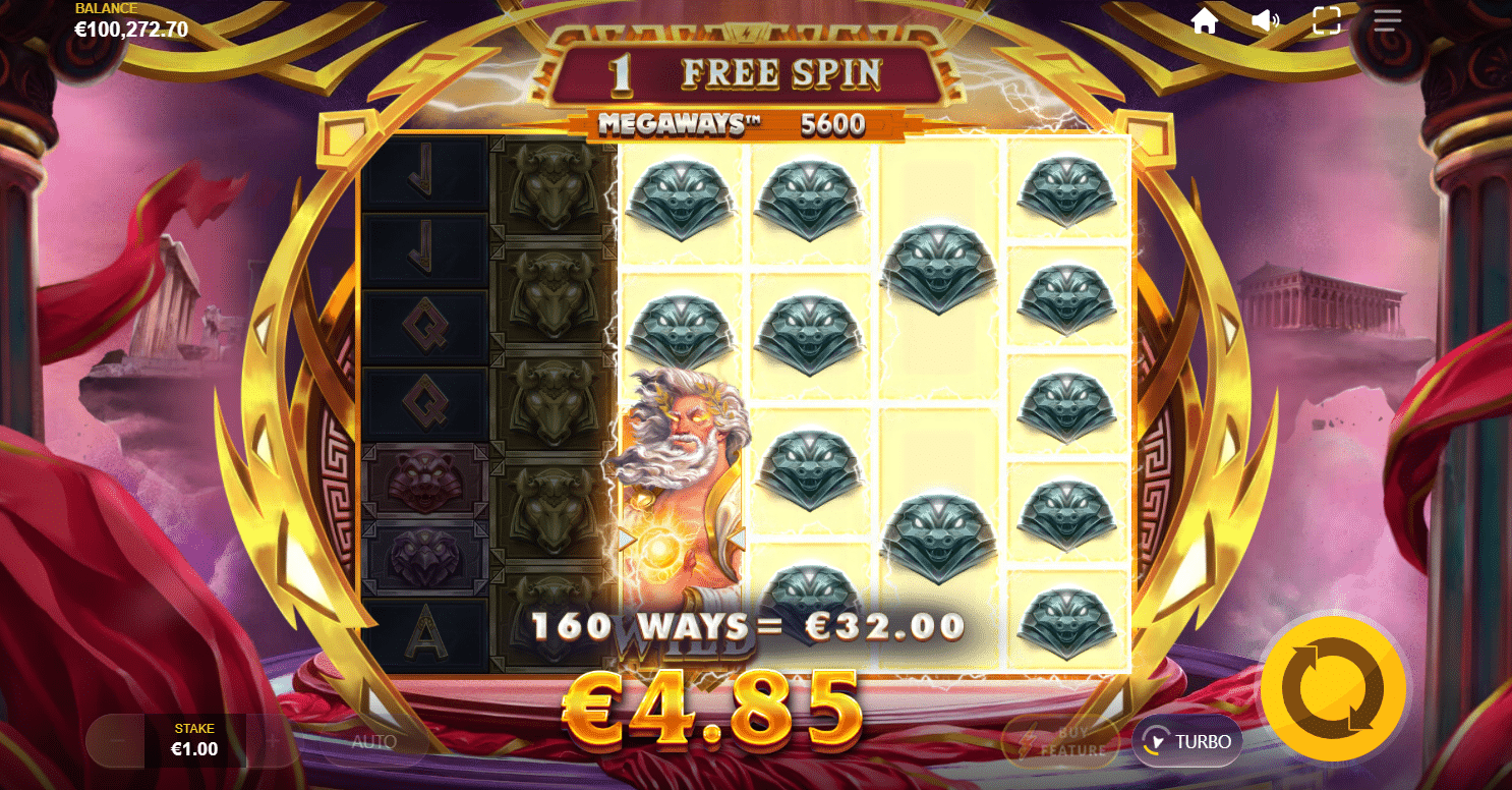 Zeus Lightning Megaways - Free Spins